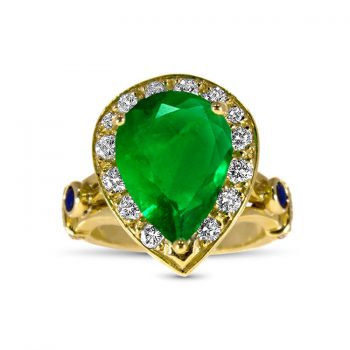 NOBLE Emerald and Diamonds Ring