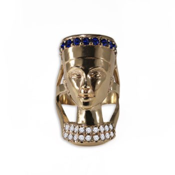 NEFERTITI Sapphires and Diamonds Ring